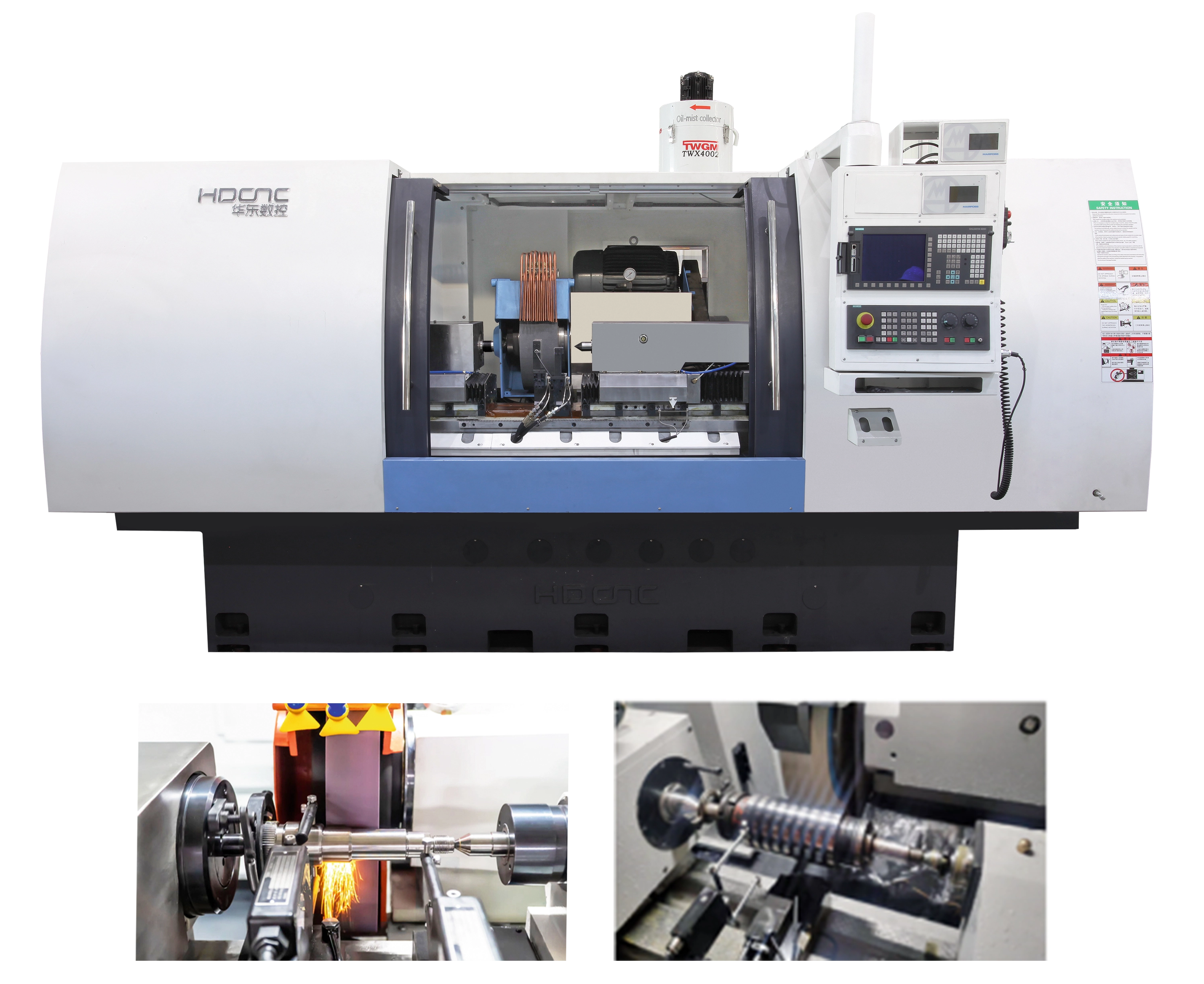 CNC Wide Grinding Wheel Overload Cylindrical Grinder