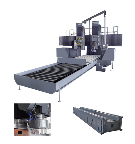 Double Column Surface Grinder with Two Heads