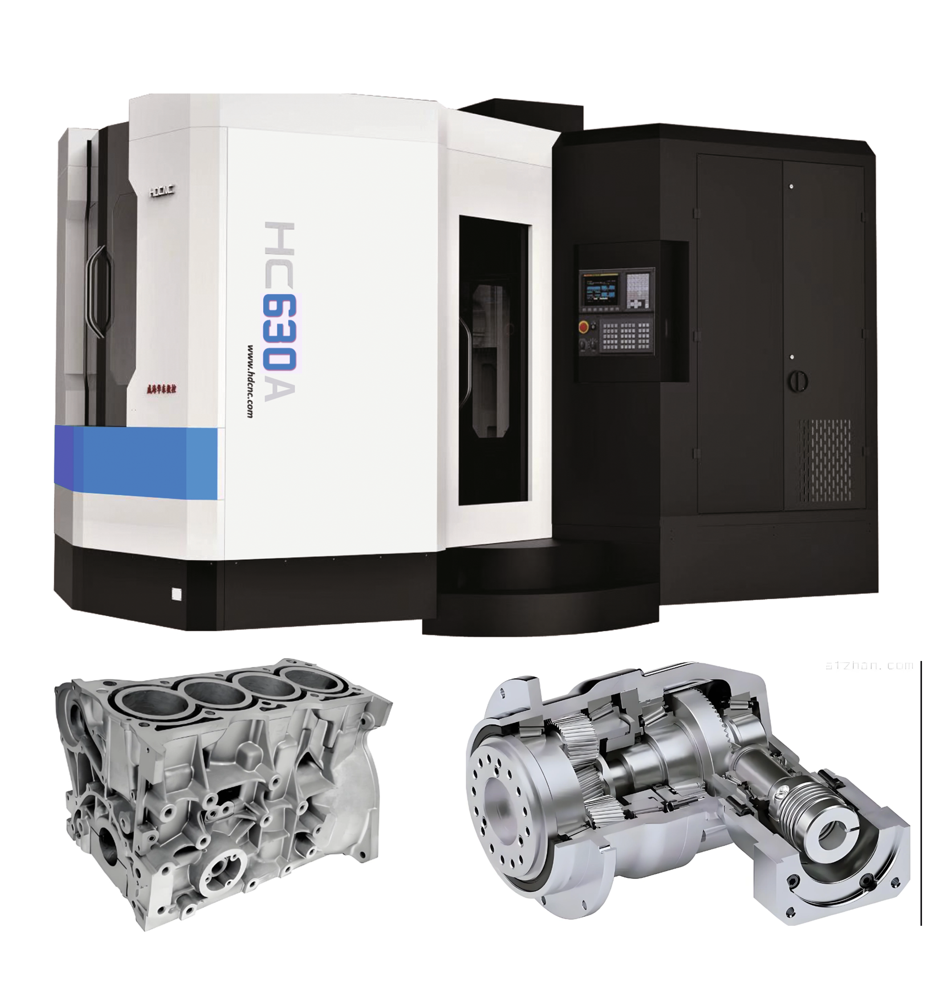 Horizontal Machining Center with Liner Guideway